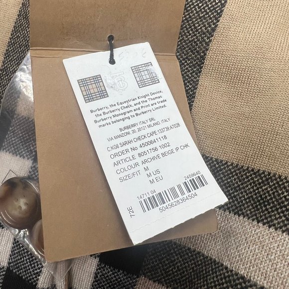 Burberry Kids reversible wool cape Medium - Picture 9 of 9